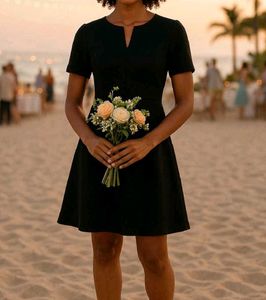 Classic Black Fit &amp; Flare Dress