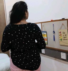 &#39;Tom Tailor&#39; Black Floral Print Casual Top