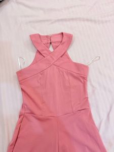 Pink Halter Jumpsuit