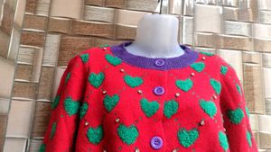 Red Heart Cardigan