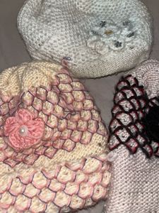Kids Winter Hats(Set of 3)