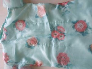 Organza Fabric Tunic Top
