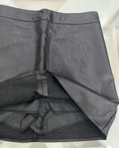 Black leather Skirt