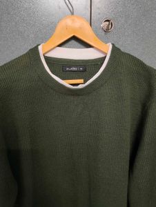 Olive Green Knit Sweater