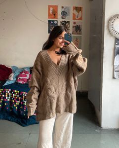 Cozy Knit V-Neck Sweater
