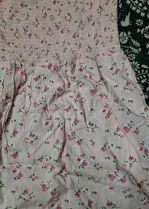Floral Smocked Pink Dress – Soft &amp; Stylish