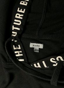 Zudio Black Hoodie (Unisex)