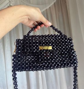 Beaded Black Handbag