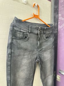 Stylish Gray Denim Jeans