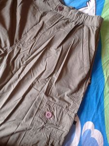 Army Green Loose Fit Cargo