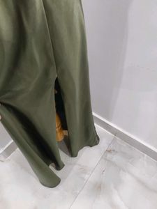 Elegant Olive Green Maxi Dress