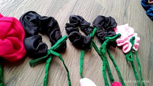 Cute Flower Hair Ties (Pack Of 5)