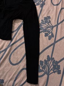 Black Long Sleeve Winter Top.NOT WORN EVEN ONCE