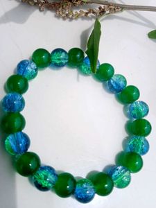 Green & Blue Beaded Bracelet