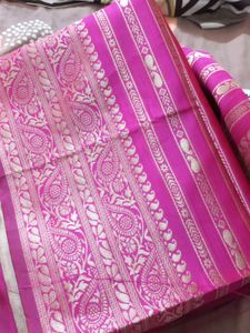 Brand New Pink Saree