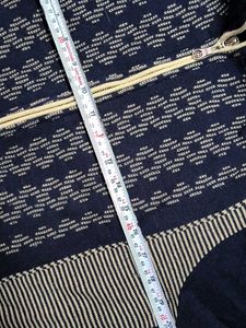 Patterned Knit Cardigan kurti with zip xxl size