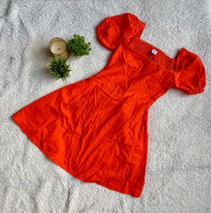 Chic coral Mini Dress