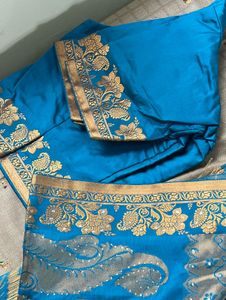 Elegant Blue Silk Saree