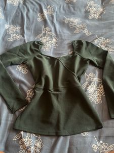 Dark Green Top