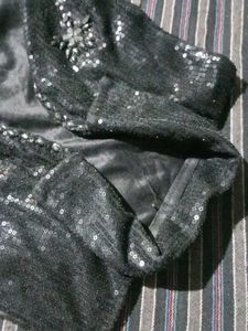 Sequin Embellished Party Vest