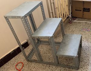 Plant / Gollu Iron Stand - Three Steps - Small