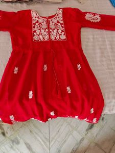 Frock Chikankari Kurti