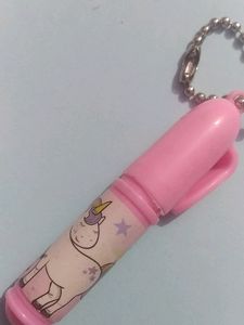 Mini Keyring Unicorn Pen