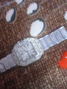 Sparkling Silver-Tone Watch