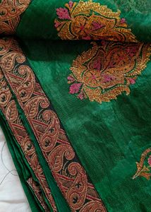 Green Golden Saree