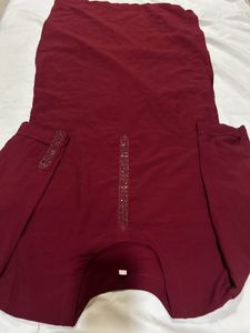 Elegant Maroon Kurta with Detail