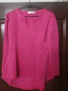 Pink High Low Top