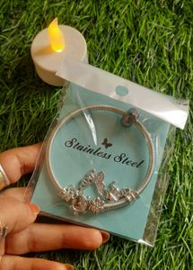 Stainless Steel Charm Bangle✨️