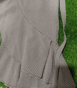 Gingham Wrap Skirt