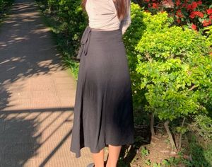 Wrap Around Midi Skirt
