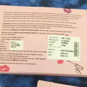 Mila Beaute Lipstick Set