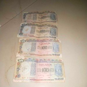 Rare Old Indian 100 Rupees 4 Note +Free Gift 🎁