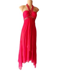 Stunning Red Halter Neck Dress ✨