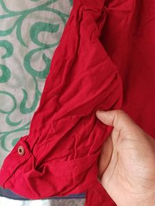 Red Straight Kurti