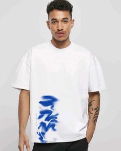 French terry cotton Oversized round neck tishirt