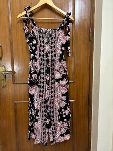Floral Print Tie Strap Sundress