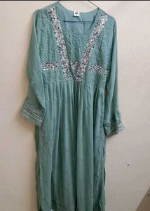 Embroidered Mirror Work Dress