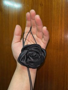 Black Rose Choker Necklace