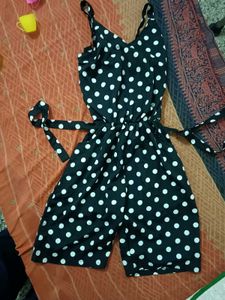 Polka Dot Mini Jumpsuit Dress