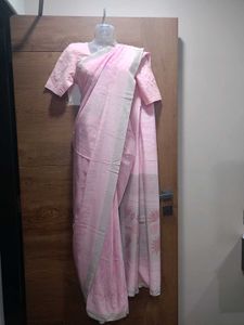 💕🌷Elegant Pink Saree with blouse 🌷💕