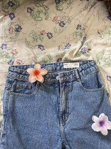 Wide Leg Denim Jeans