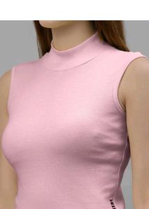 Sleeveless Mock Neck Top