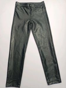 Black Faux Leather Skinny Pants