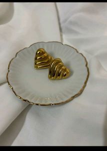 New Gold Heart Earrings