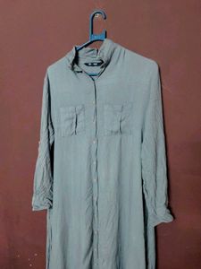 Elegant Maxi Shirt Dress