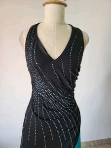 💝💖Elegant Asymmetric Colorblock Maxi Dress